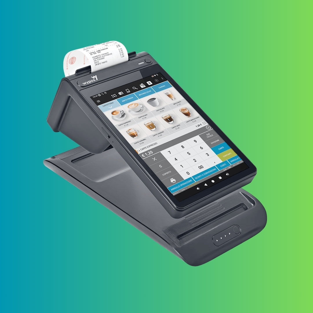 Wycash 300 – Registratore Telematico portatile POS RT all-in-one