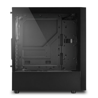 SHARKOON Case RGB Slider Midi-Tower Mini-ITX, Micro-ATX, ATX 2 Porta USB 3.0 Colore Nero (Finestrato)