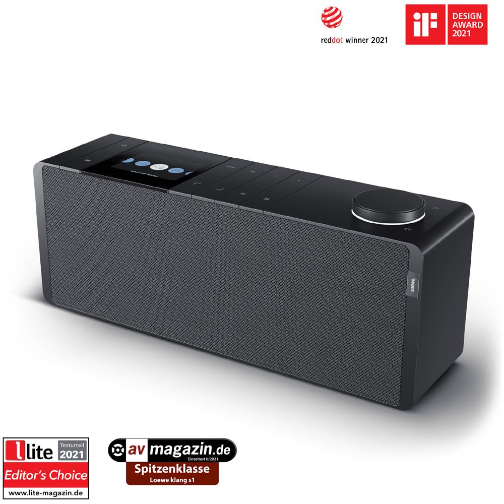 LOEWE Klang S1 Hi-Fi All-in-One InternetRadio DAB+ USB Bluetooth Wi-Fi Potenzaz 80 Watt Colore Basalt Grey