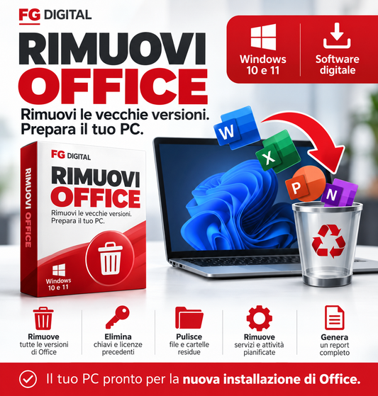 Rimuovi Office 1.0 - Rimuovi tutte le installazioni di Office in un click
