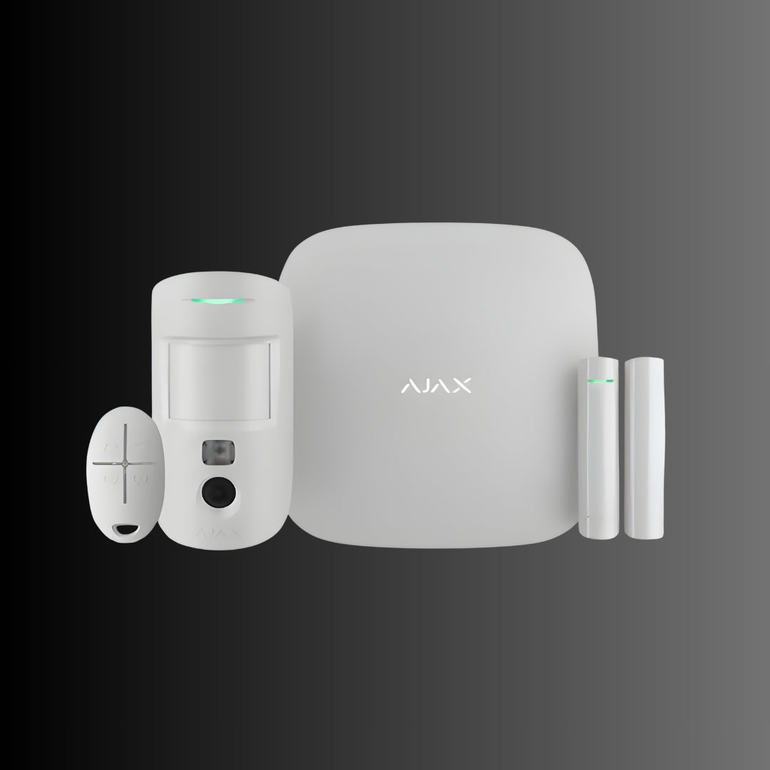 Ajax StarterKit Cam Plus - Sistema di Allarme Wireless Con Foto-Verifica