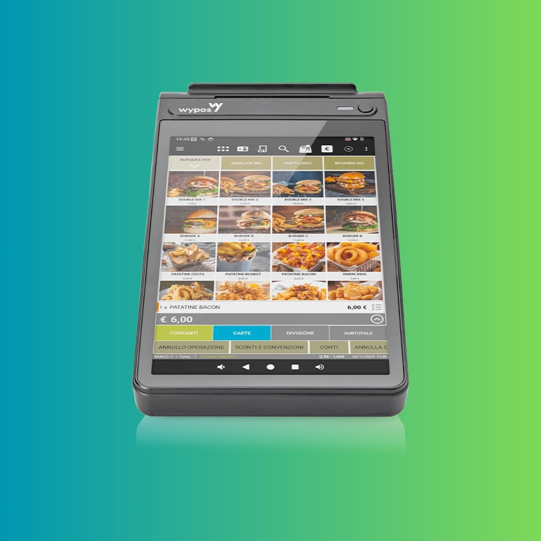 Wycash 300 – Registratore Telematico portatile POS RT all-in-one